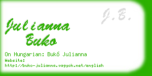 julianna buko business card